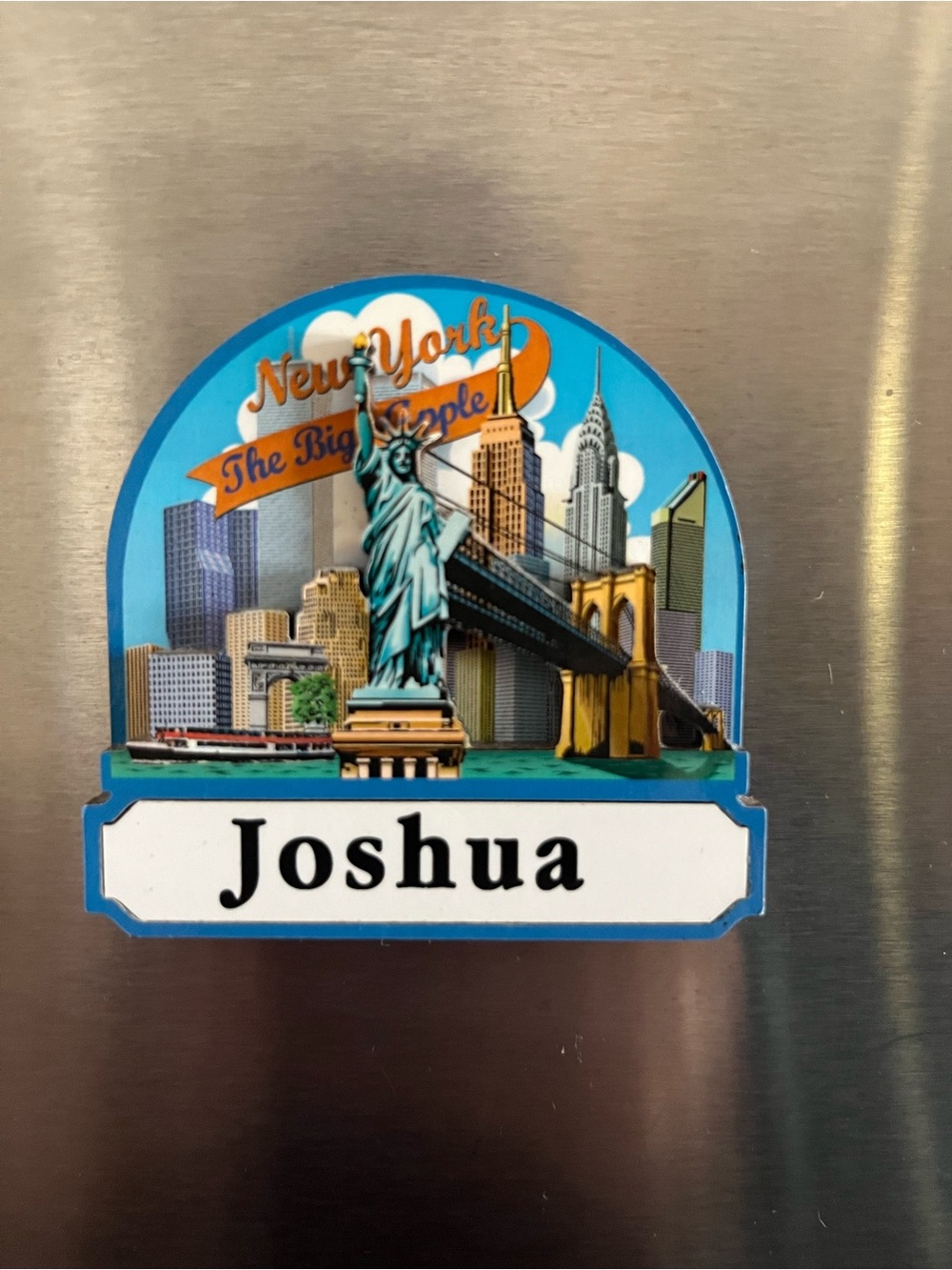 Personalized New York Magnet Wall Decor - Blue